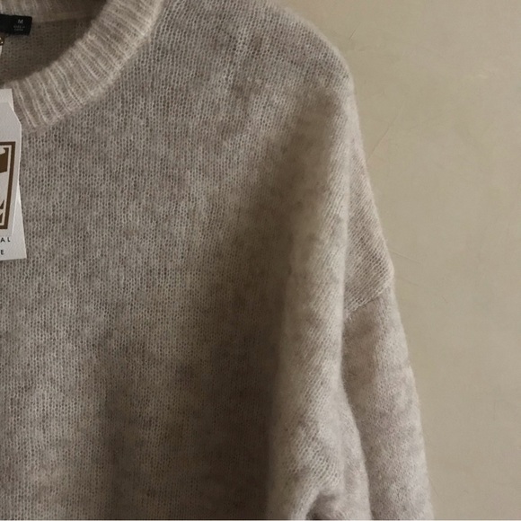 Obey Oatmeal Mohair Wool Sweater - Picture 2 of 7